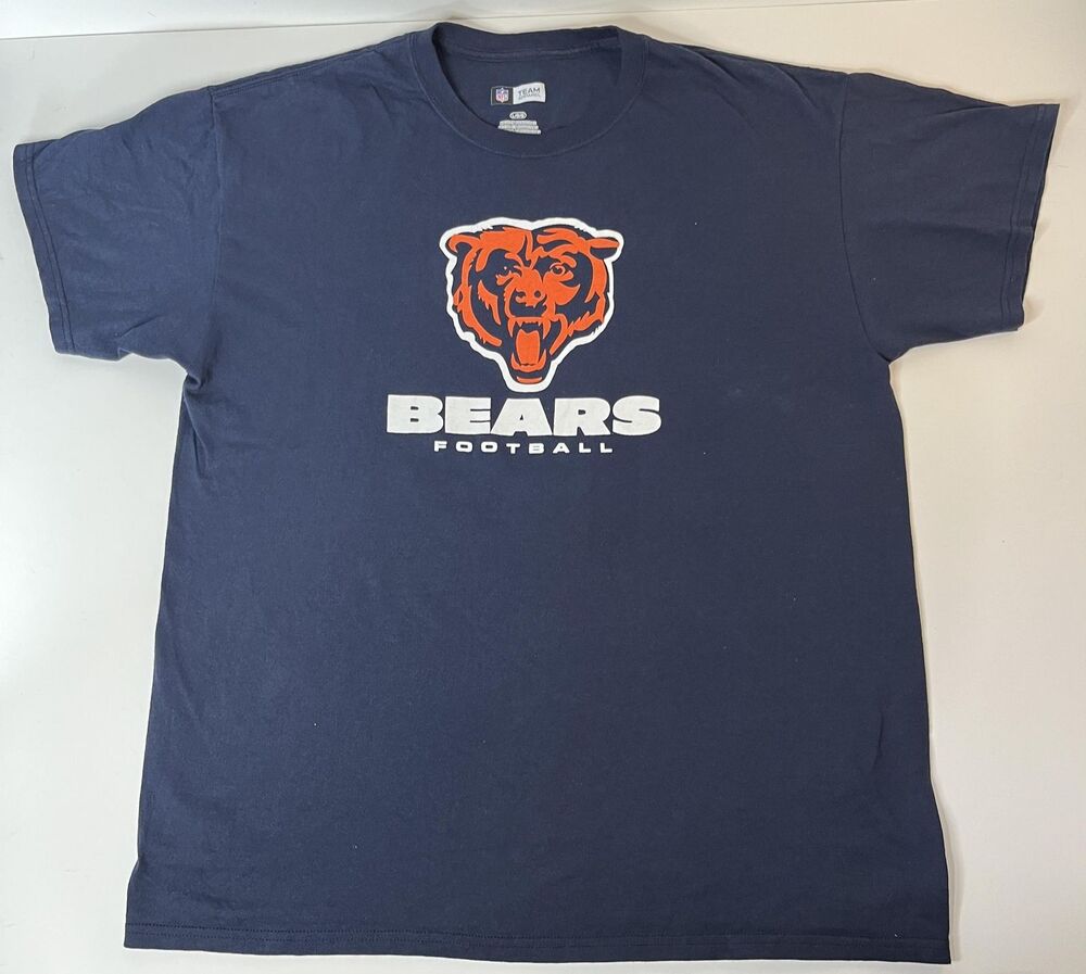 Chicago Bears Shirt Mens Large Blue NFL Football Graphic Tee NFL Team Apparel